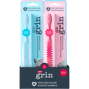 Grin Kids 100% Recycled Toothbrush Extra Soft Pink-2