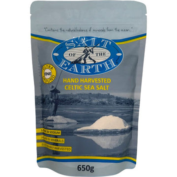 Salt of the Earth Ultra Fine Hand Harvested Celtic Sea Salt 650g