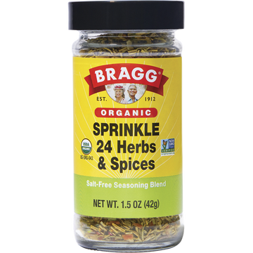 Bragg Organic Sprinkle 24 Herbs & Spices Salt-Free Seasoning Blend 42g