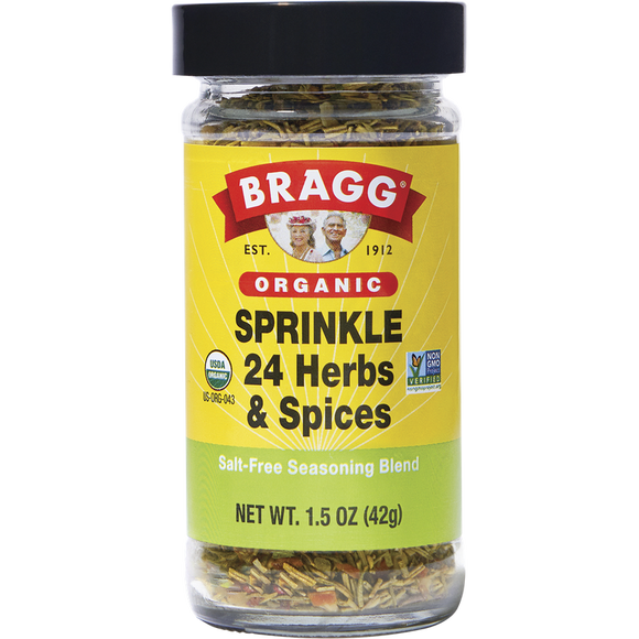 Bragg Organic Sprinkle 24 Herbs & Spices Salt-Free Seasoning Blend 42g