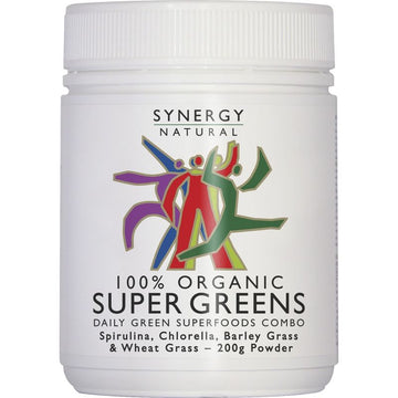 Synergy Natural 100% Organic Super Greens Powder 200g