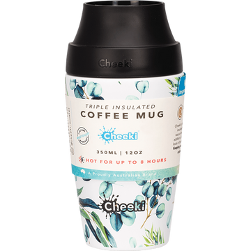 Cheeki Triple Insulated Coffee Mug Eucalyptus 350ml
