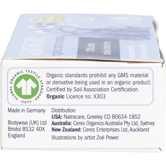 Natracare Organic Cotton Tampons Regular 20pk - certifications