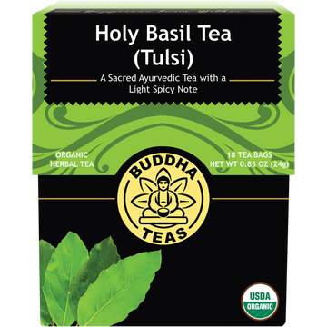 Buddha Teas Organic Holy Basil Tea (Tulsi) 18 Tea Bags