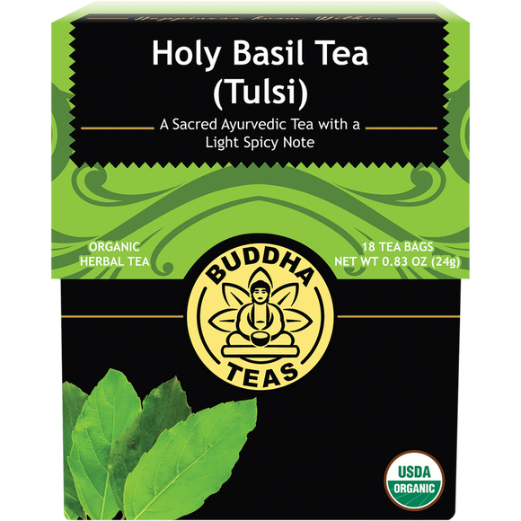 Buddha Teas Organic Holy Basil Tea (Tulsi) 18 Tea Bags