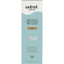 Wotnot Naturals Natural Zinc Sunscreen & BB+ Cream SPF50 Tan 50g-3